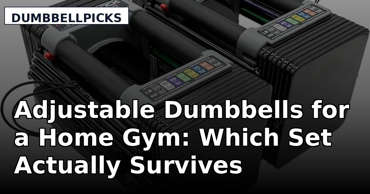 Adjustable Dumbbells for a Home Gym: Which Set Actually Survives