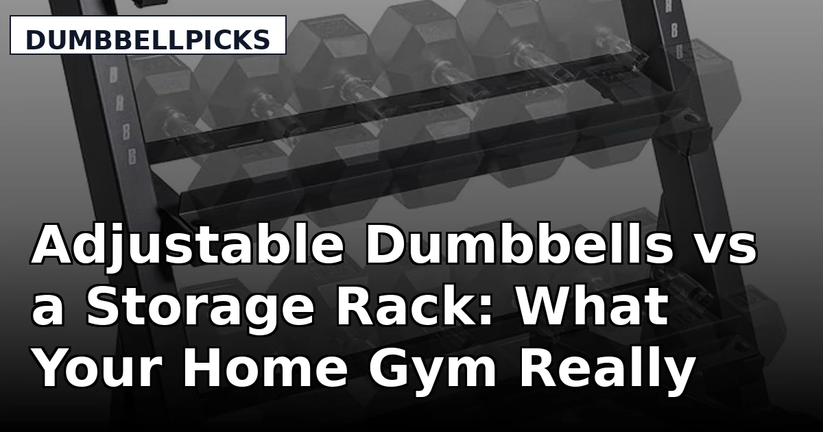 Adjustable Dumbbells vs a Storage Rack: What Your Home Gym Really Needs