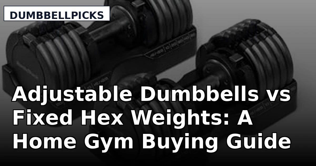 Adjustable Dumbbells vs Fixed Hex Weights: A Home Gym Buying Guide