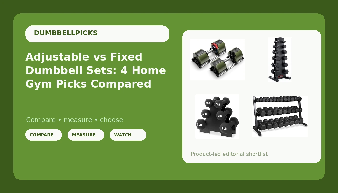 Adjustable vs Fixed Dumbbell Sets: 4 Home Gym Picks Compared