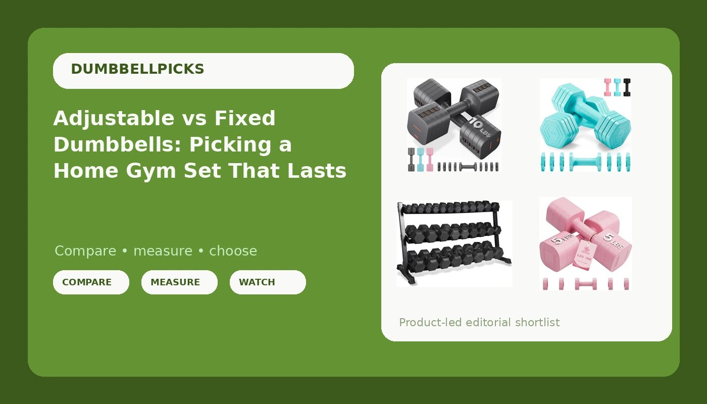 Adjustable vs Fixed Dumbbells: Picking a Home Gym Set That Lasts