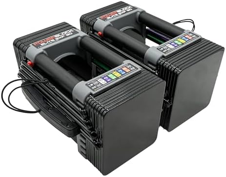 PowerBlock Elite EXP Adjustable Dumbbells, Sold in Pairs, Stage 1, 5-50 lb.
