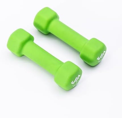 JFIT Dumbbell Pairs or Sets – Neoprene & Vinyl Coated Hand Weights for Home Gym, Strength Training, Aerobics, Cardio Exercise and Fitness