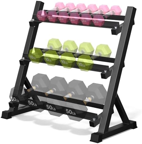 Dumbbell Rack, Dumbbell Weight Rack for Home Gym, Dumbbell Rack Stand Only